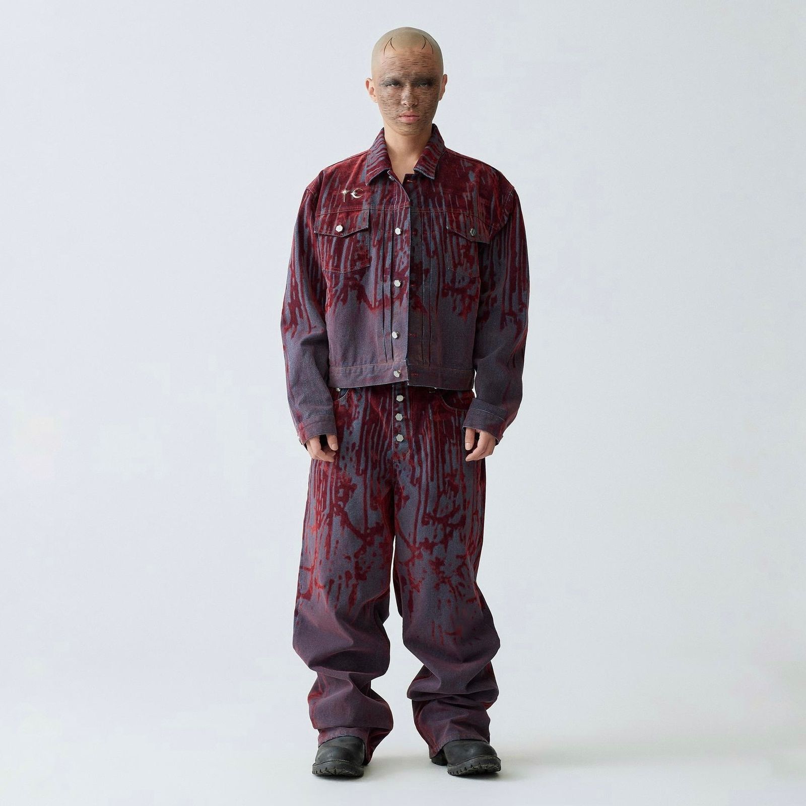 【残り一点】Blood Lazered Denim Pants