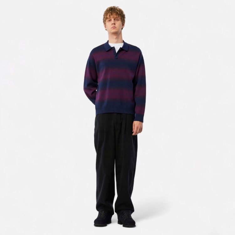 【残り一点】Striped Rugby Knit