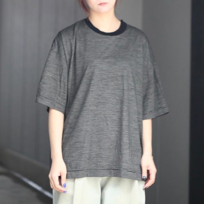 【残り一点】32G Wool Stripe SS Tee