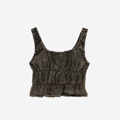 【残り一点】Tiered Aging Like Denim Tops