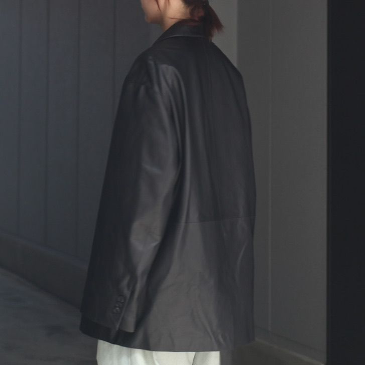 【残りわずか】Leather Double Brested Jacket