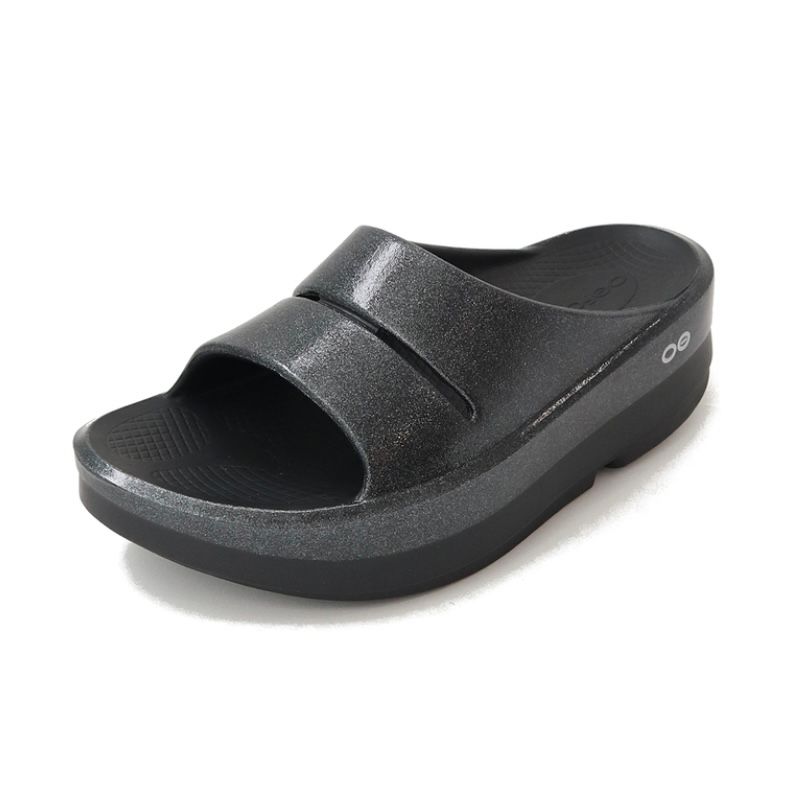 Women's OOmega OOahh Sandal - Black – OOFOS