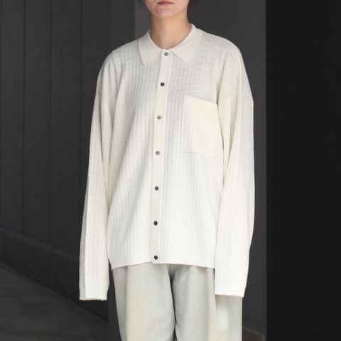 【残りわずか】Crepe Knit Shirt
