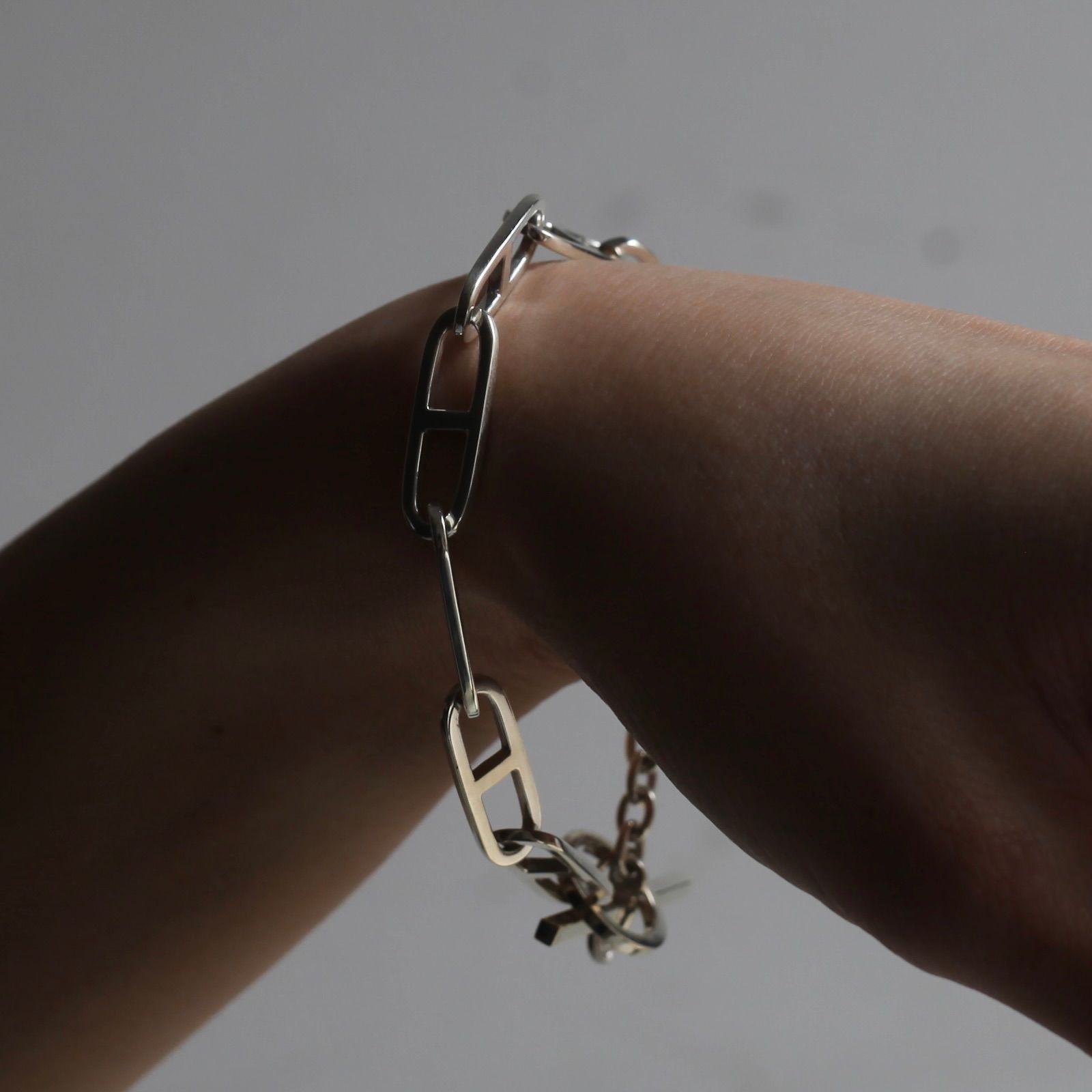 【残り一点】Flat Anchor Chain T-BAR Bracelet MEDIUM(8mm)