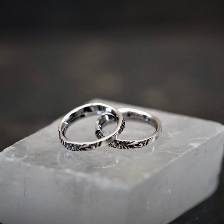 【お取り寄せ注文可能】Arabesque Double Rings(OX)