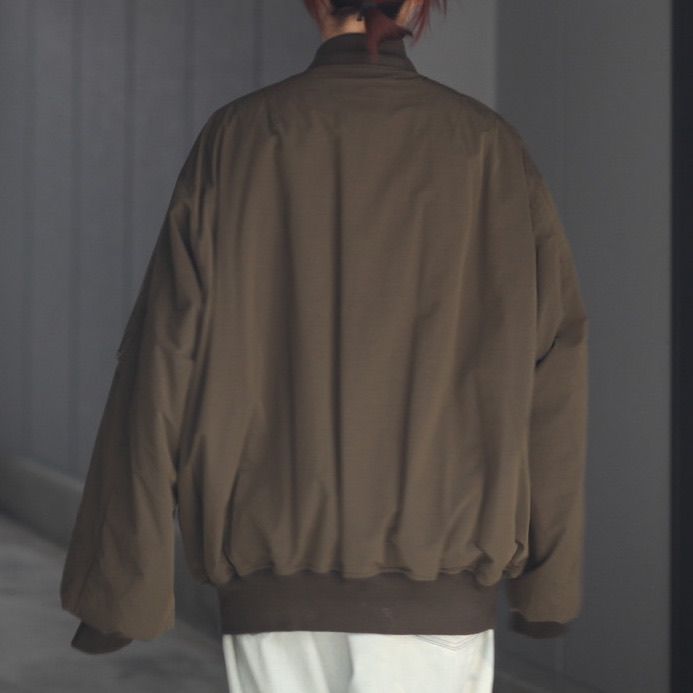 【残りわずか】Windproof Nylon Oversized Flight Jacket