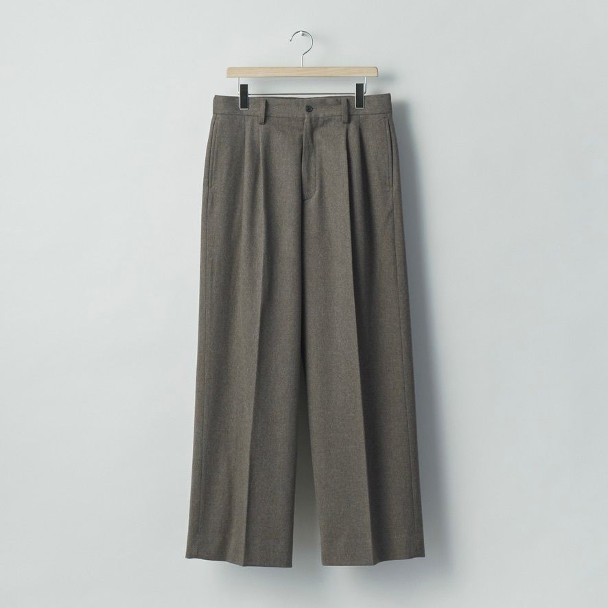【残り一点】Wool Doeskin Long Wide Trousers