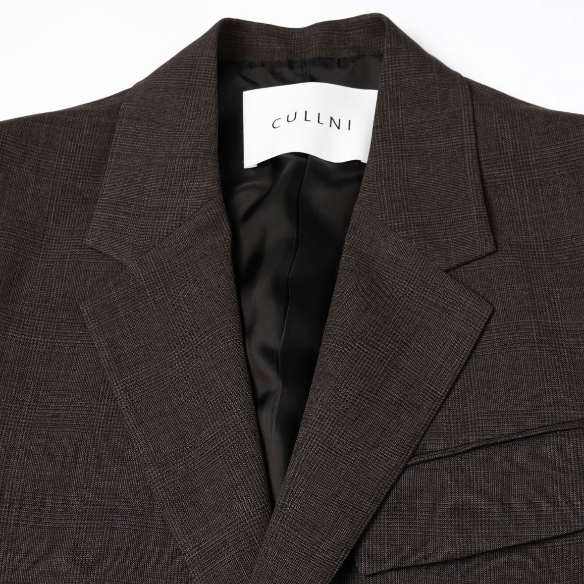 【残り一点】Glen Check Zip Pocket Tailored Jacket