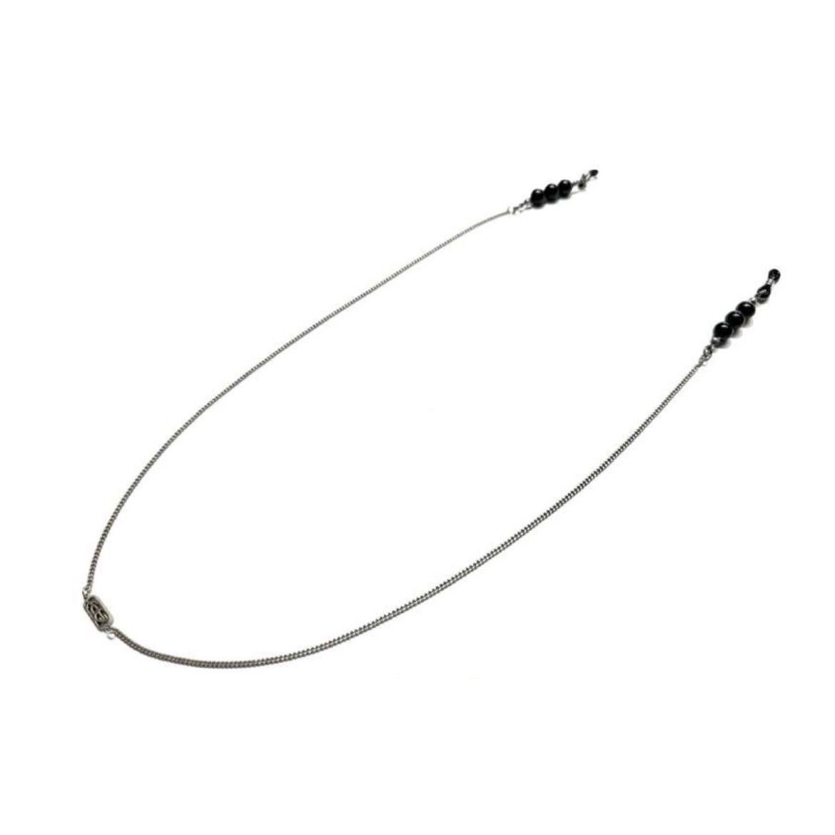 【お取り寄せ注文可能】Glass Chain(BLACK×SILVER)