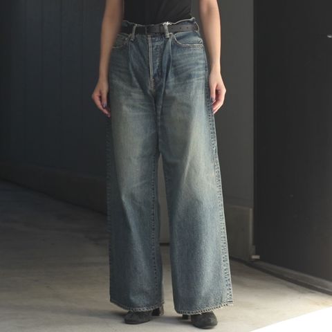 【残りわずか】Wide Vintage Denim Pants