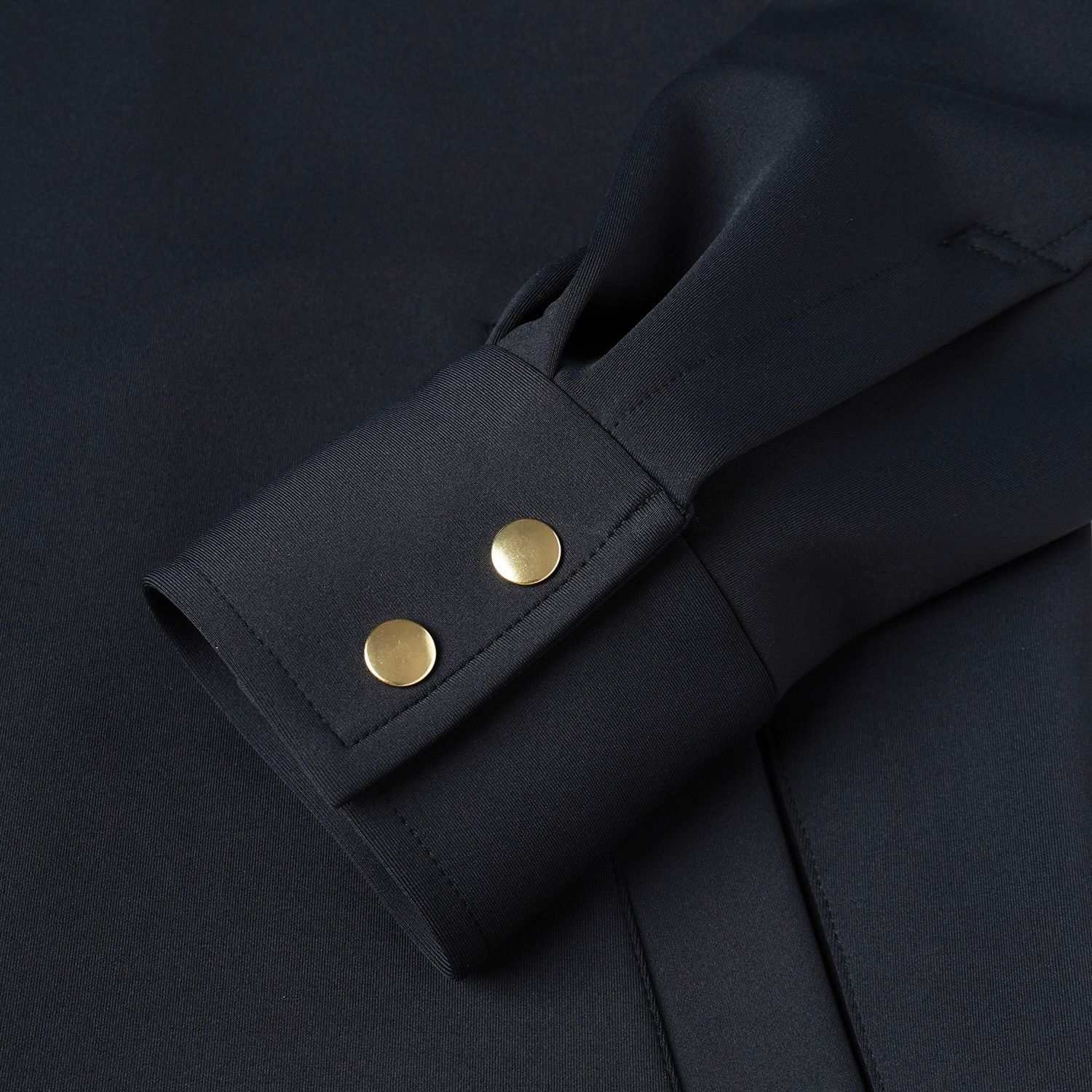 【残り一点】Double Cloth Collarless Dot Button Jacket