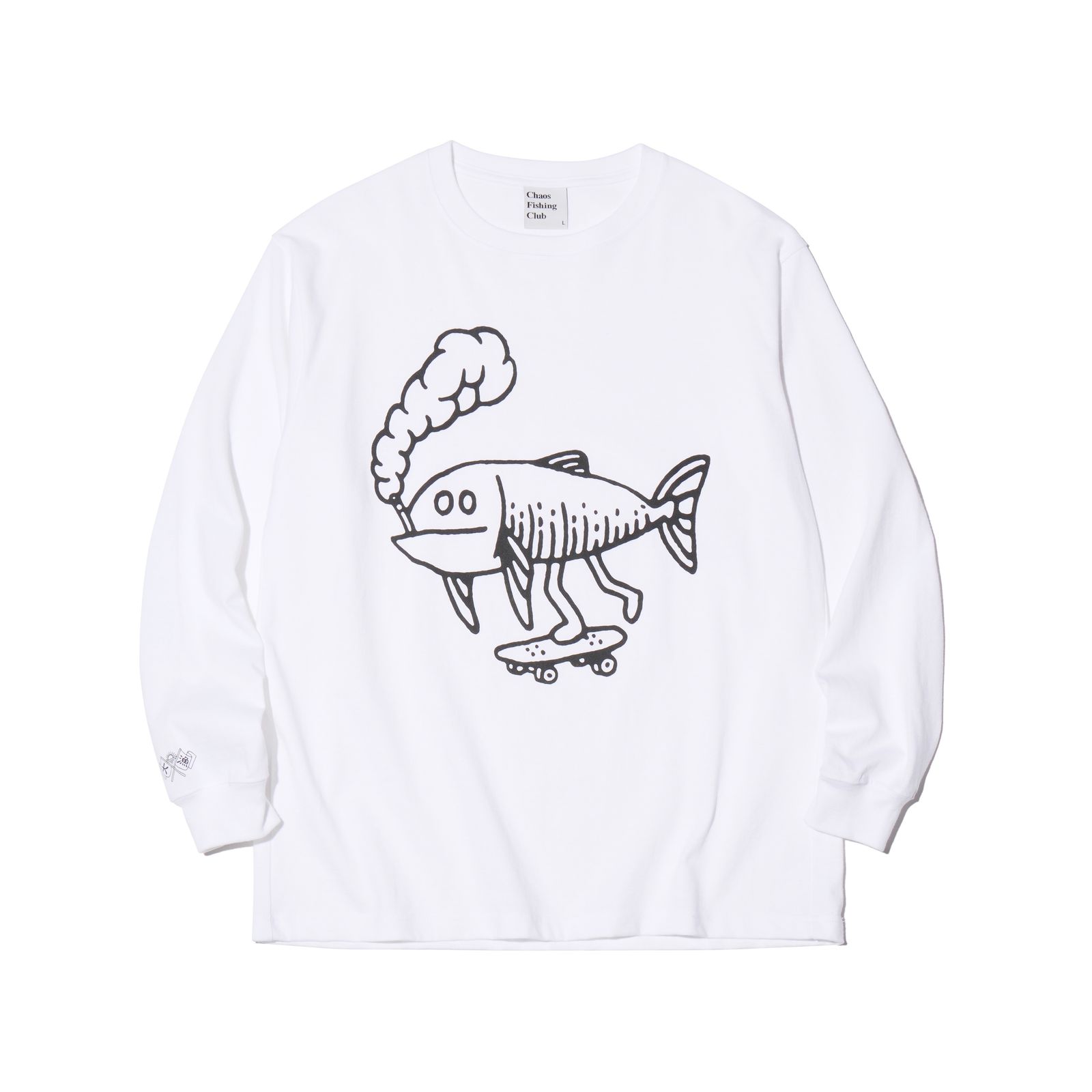 Chaos Fishing Club - LOGO L/S TEE / WHITE | Stripe Online Store