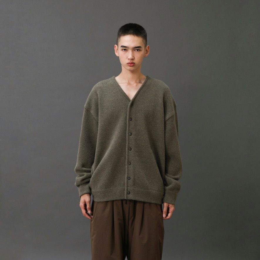 【残り一点】Moss Stitch V-Neck Cardigan