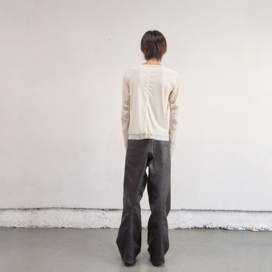 【残り一点】Glitter Twill 3D Twisted Wide Leg 5P Pants