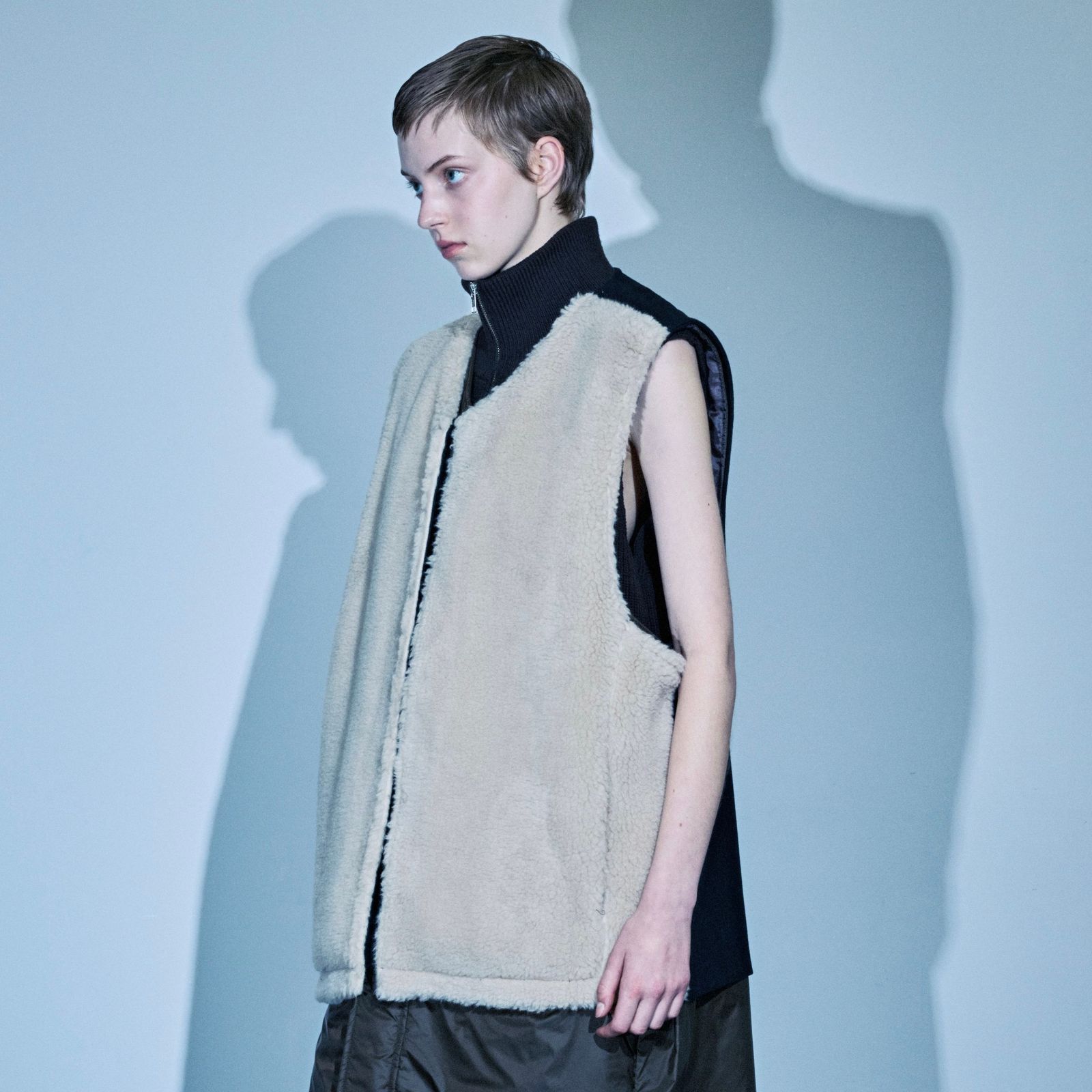 stein - 【残りわずか】Wool Fur Reversible Vest | ACRMTSM