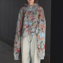 【残り一点】Ordinary Short Giant Hoodie With Hand Painting