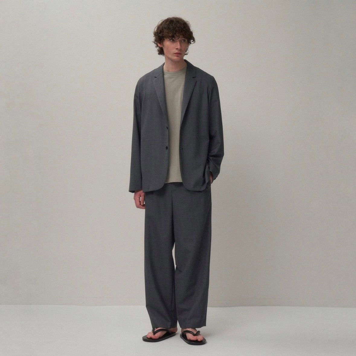 【残り一点】Wool Tropical Loose Fit Pants
