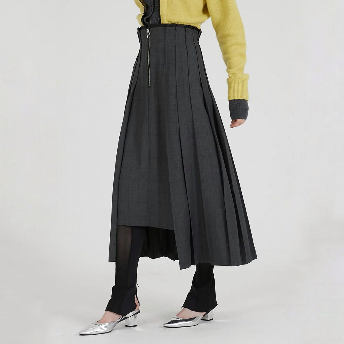 【残り一点】Irregular Pleated Skirt