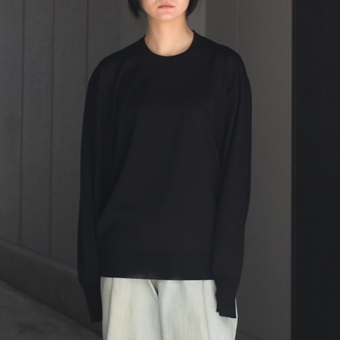 【残り一点】Wool Silk Knit Crew Neck LS