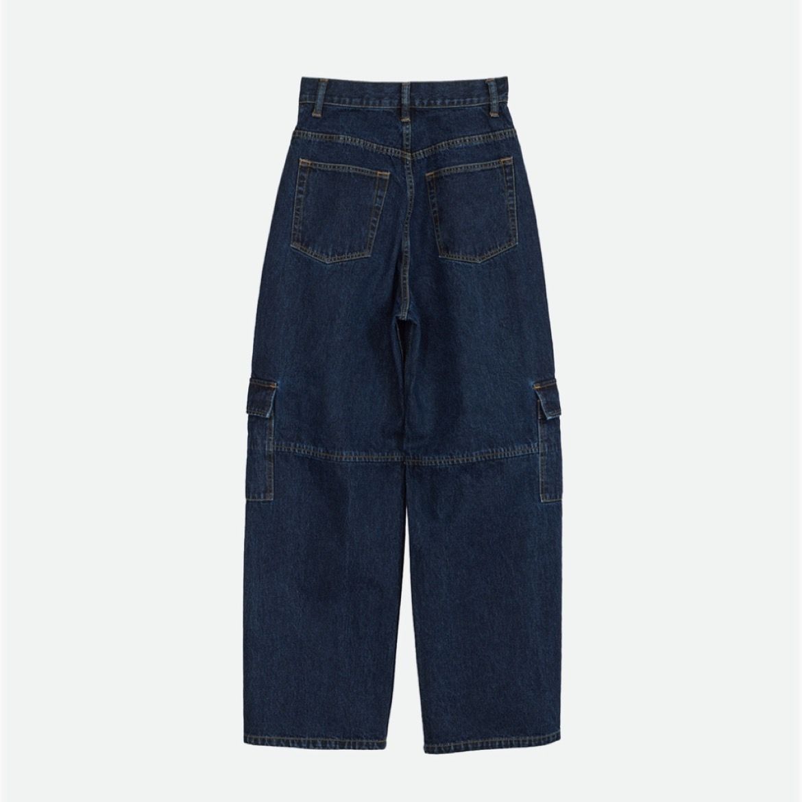 【残り一点】Denim Discharge Printhing Cargo Pants