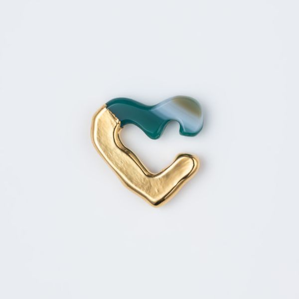 【お取り寄せ注文可能】Rough Heart Ear Cuff