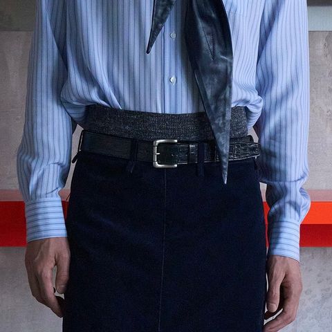 【残りわずか】Embossed Crocodile Belt(BLACK)