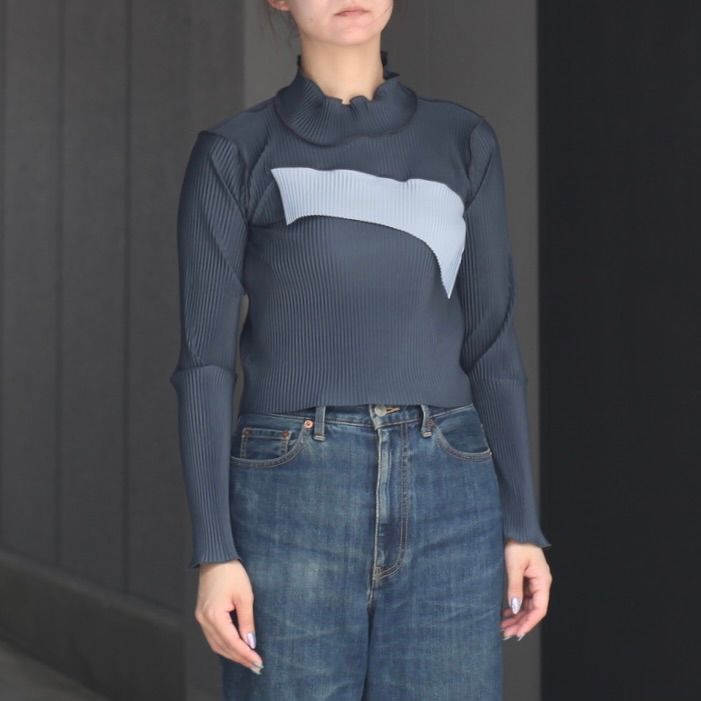 【残り一点】Todo Tiny Wave Top Long Sleeve High Neck