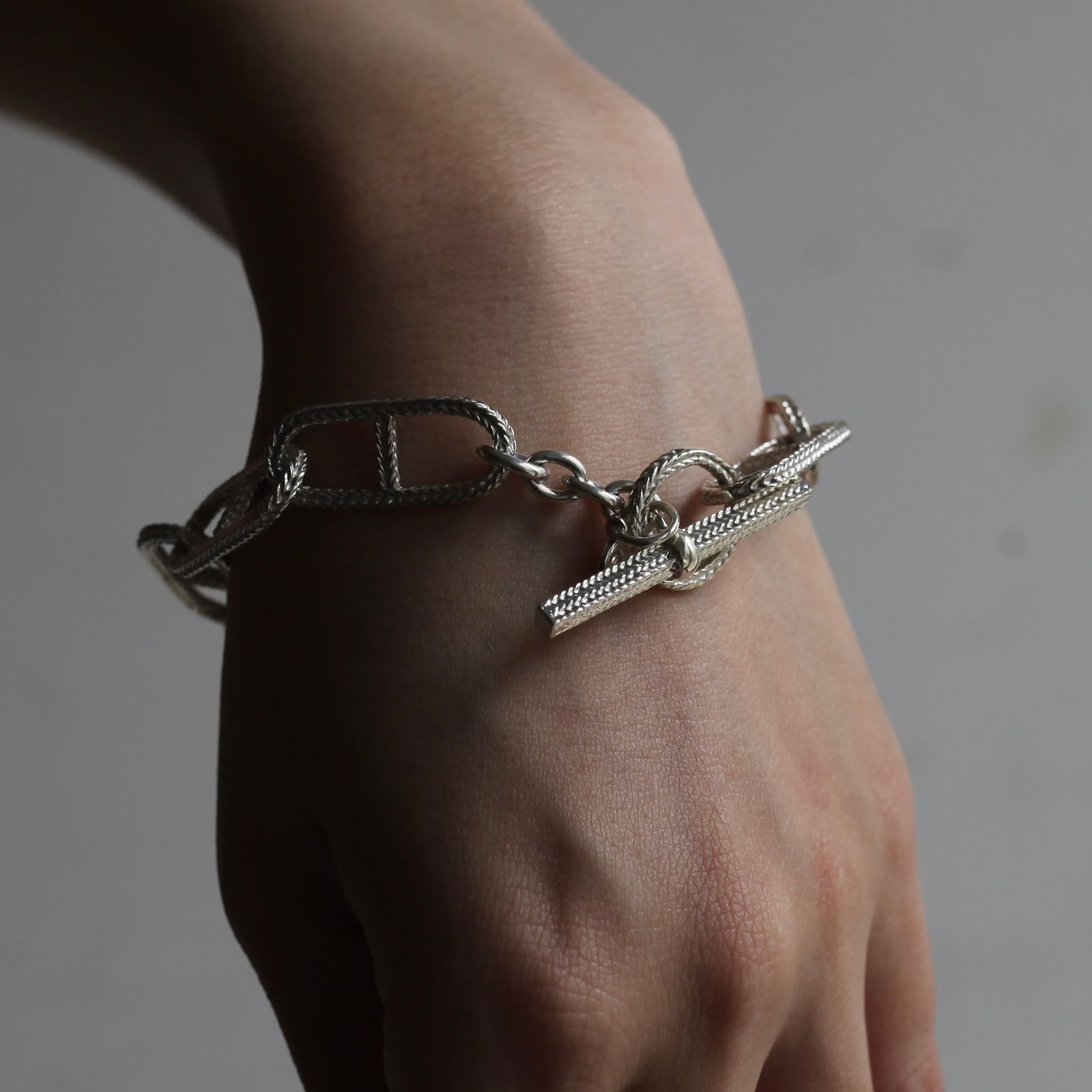 【残り一点】Rope Anchor Chain T-BAR Bracelet LARGE(11mm)