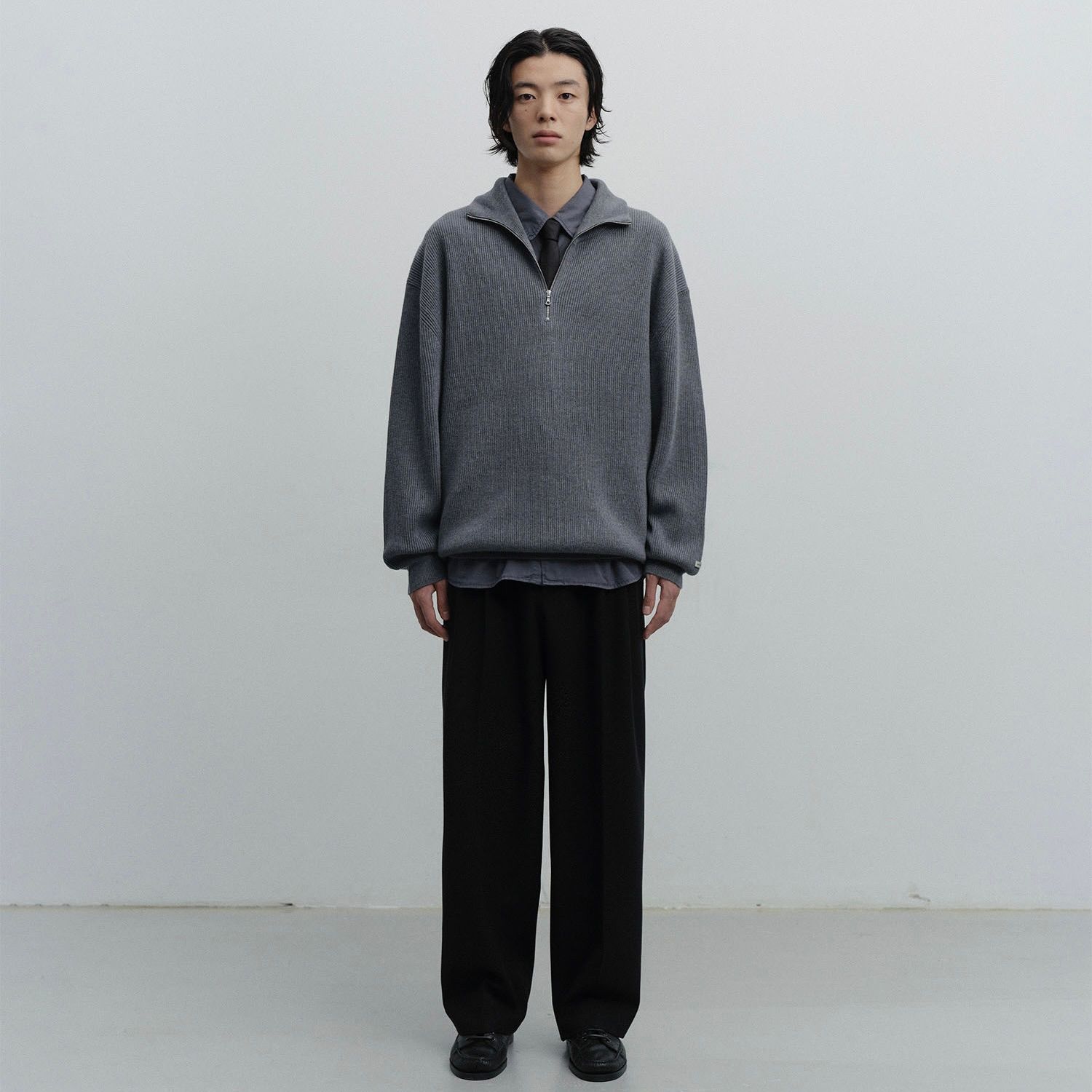 【残り一点】Volume Half Zip Up Knit