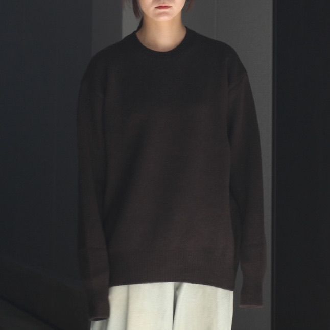 【残りわずか】Extra Fine Wool Warm Knit Crew Neck LS
