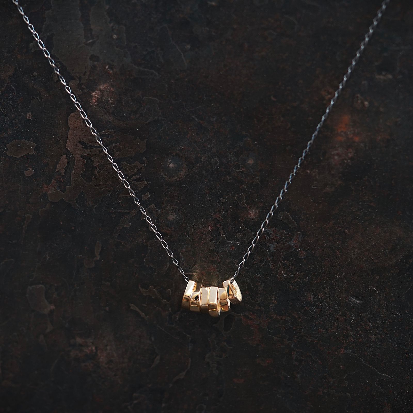 【お取り寄せ注文可能】Rock Beads Necklace 2(GOLD)