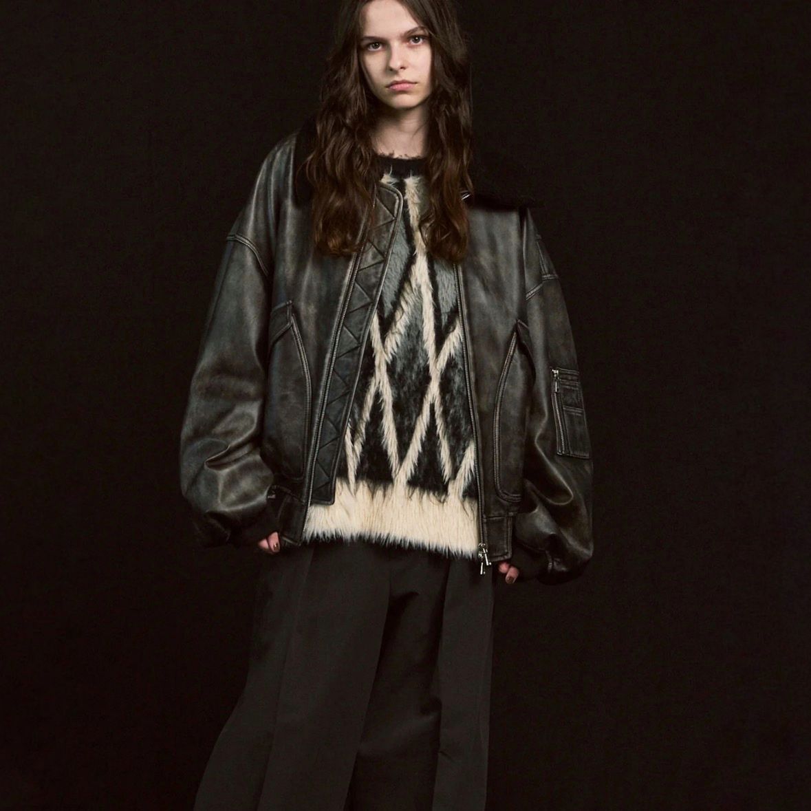 【残り一点】Sheep Leather Mouton G-1 Flight Jacket