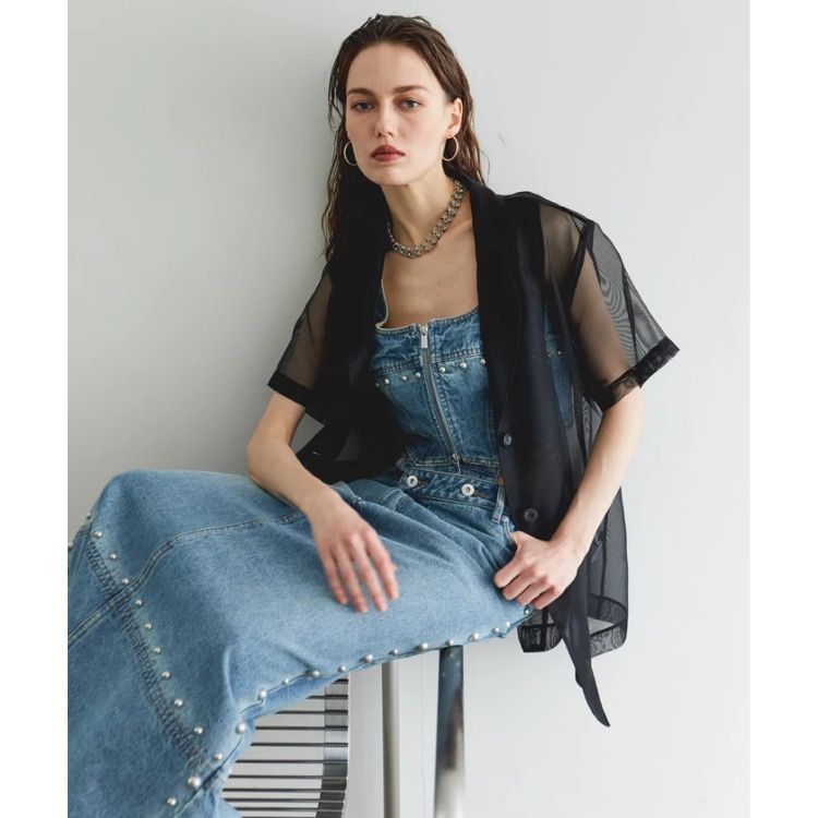 【残り一点】Sheer Half Sleeve Jacket