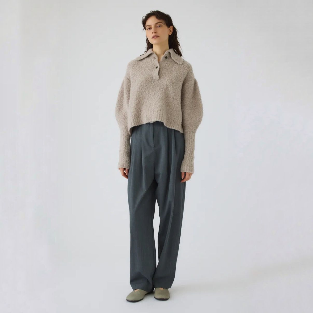 【残り一点】Boucle Short Knit
