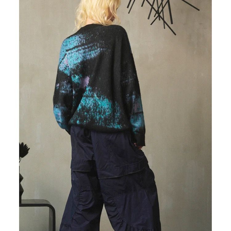 【残り一点】Contemporaryart Jacquard Shaggy Knit L/S