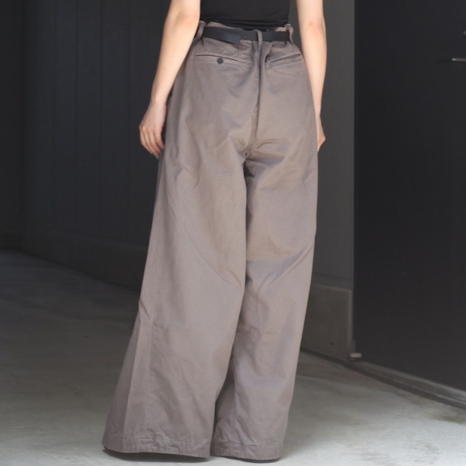 【残り一点】Wrapped Work Trousers With Night-Cut(AGED TWILL)