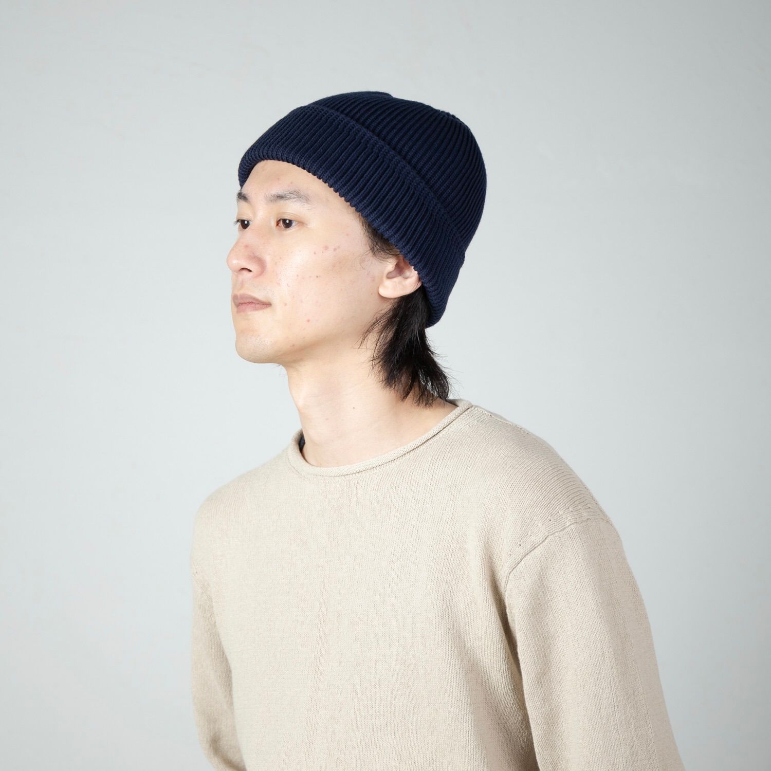 【残り一点】Cotton Acrylic Knit Beanie