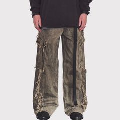 【残りわずか】Slash Seam Twist Cargo Jeans