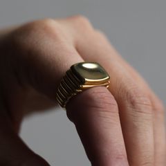 【再販売通知受付可能】Shore Ring(GOLD)
