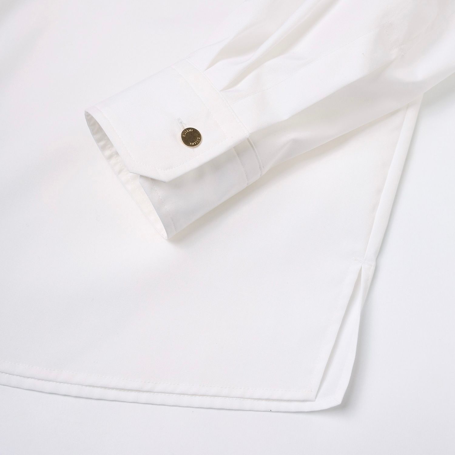 【残り一点】High Count Broadcloth Embroidery Patch Shirt