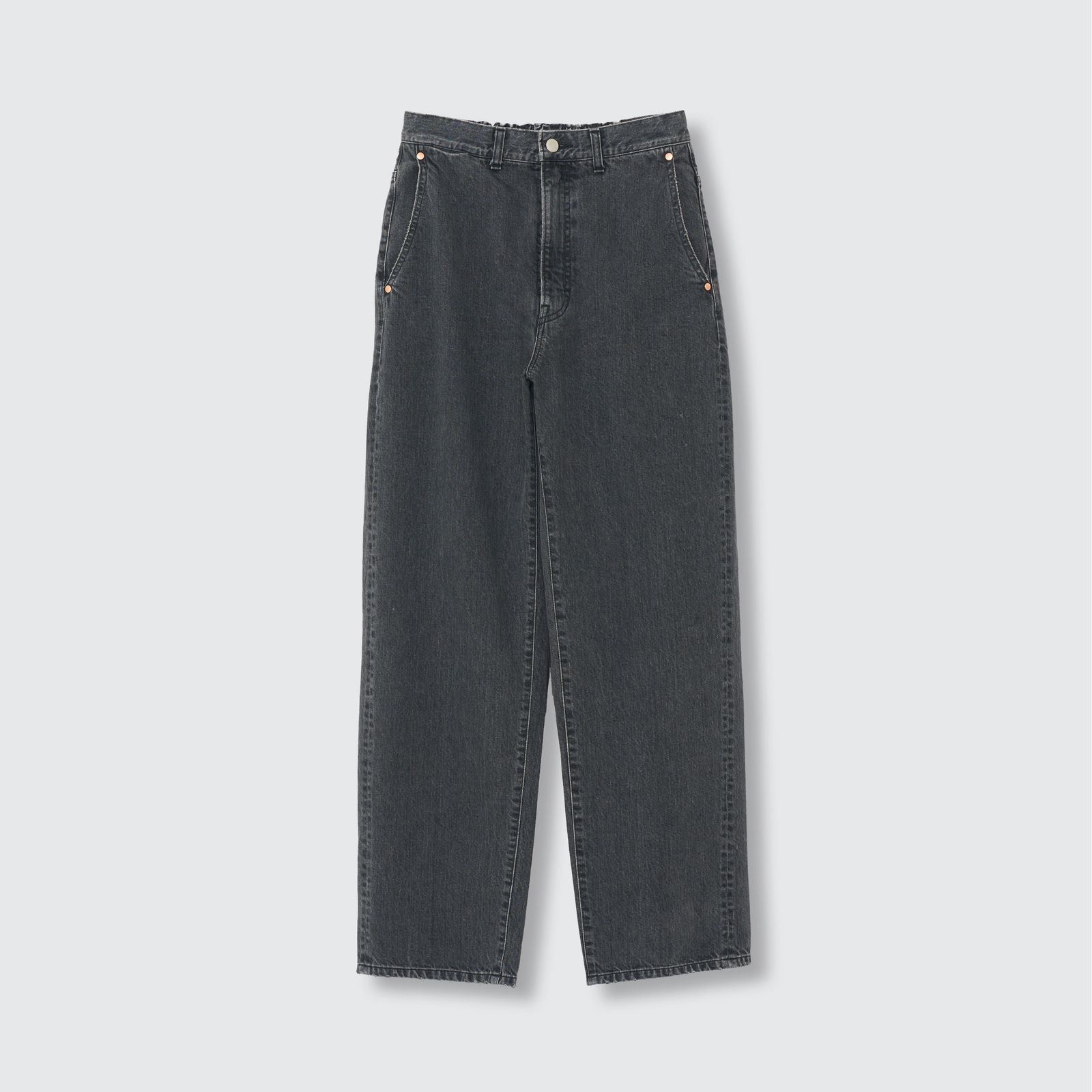【残り一点】Denim Wide Straight Pants Vintage Wash