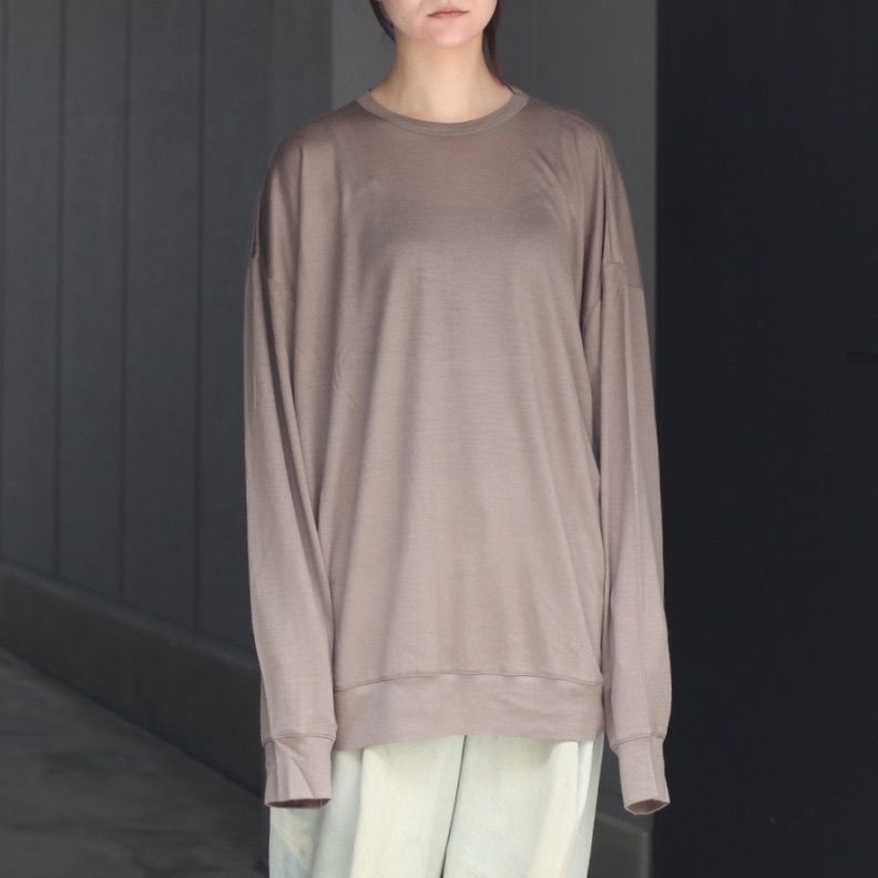 【残り一点】オーバーサイズリラックスウールL/S TEE