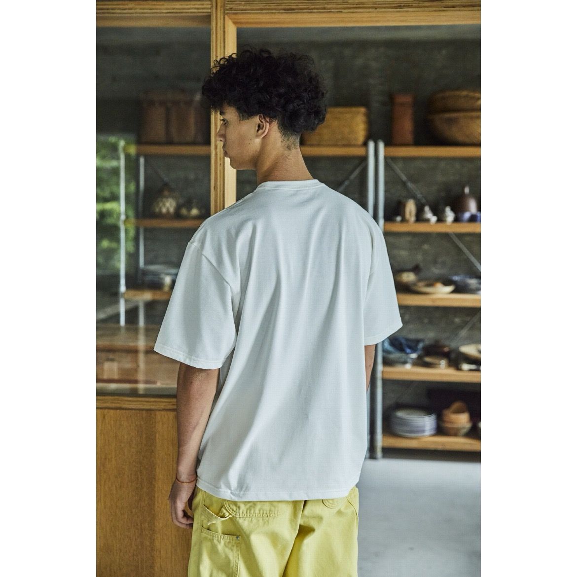 【残り一点】Sturdy Cotton T-shirt with Pocket