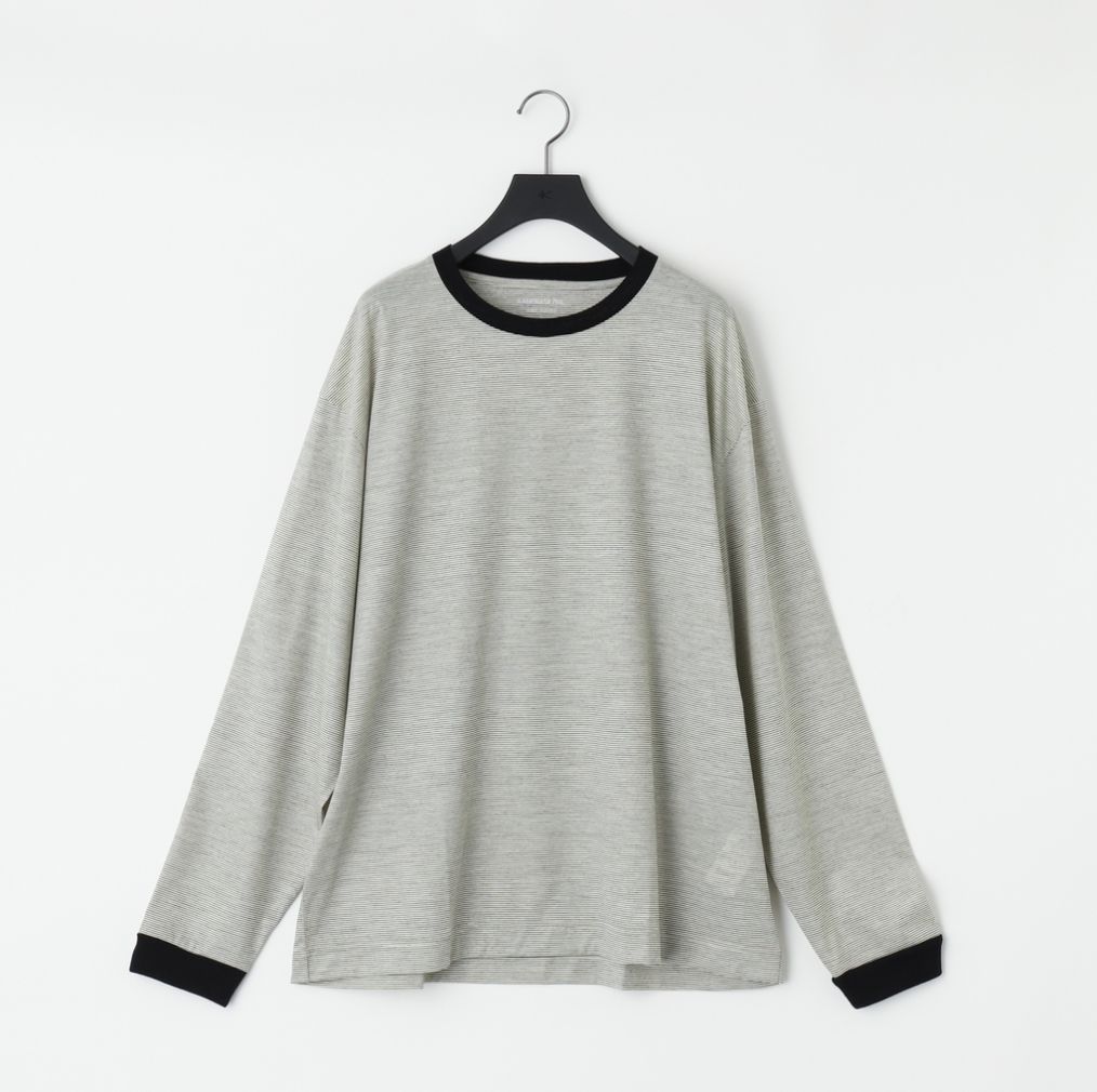 【残り一点】36G Wool Stripe L/S Tee