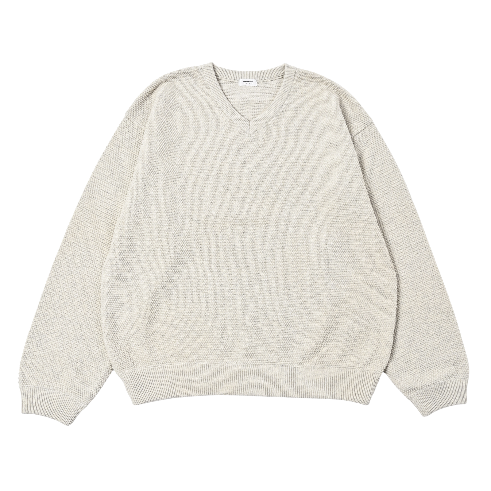【残り一点】Moss Stitch V Neck PO