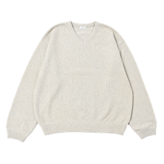 【残り一点】Moss Stitch V Neck PO