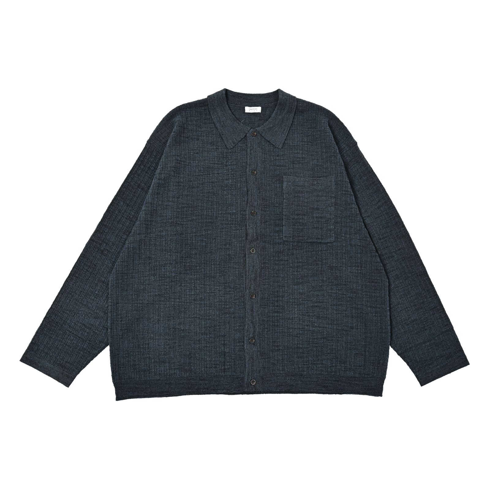 【残り一点】Rib Pattern Kint Shirt