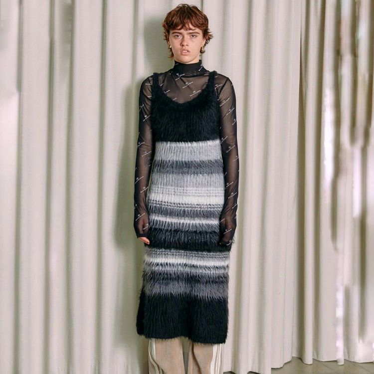 MAISON SPECIAL - 【残り一点】Multicolor Border Knit Dress