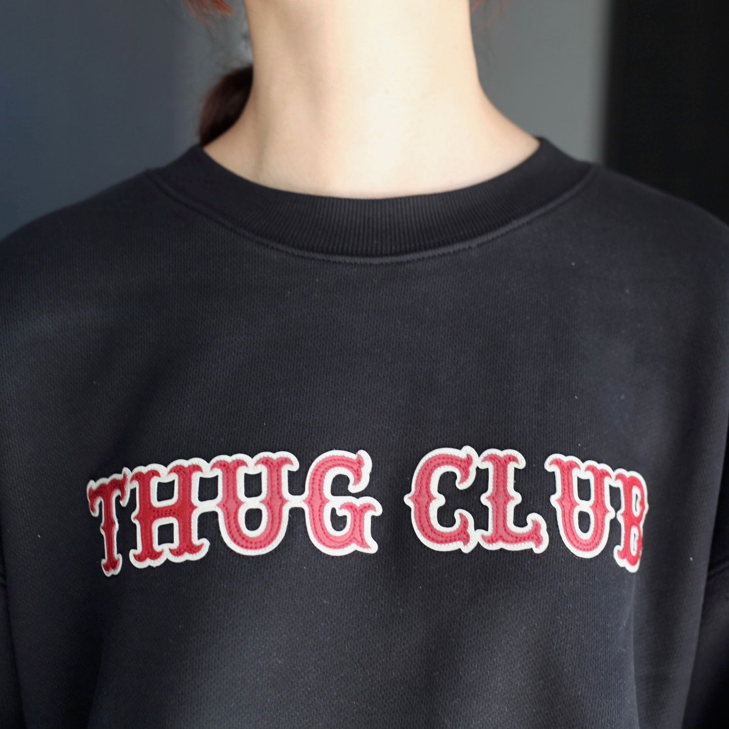 【残り一点】Leather Flame Sweatshirt