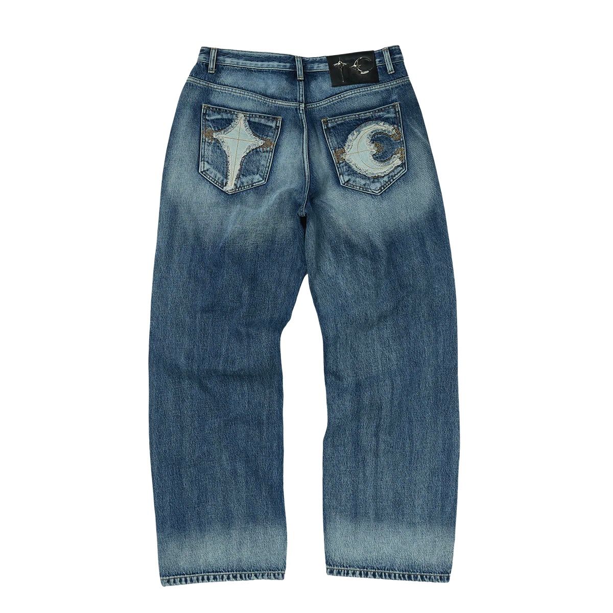 【残り一点】TC Bone Leather Denim Pants